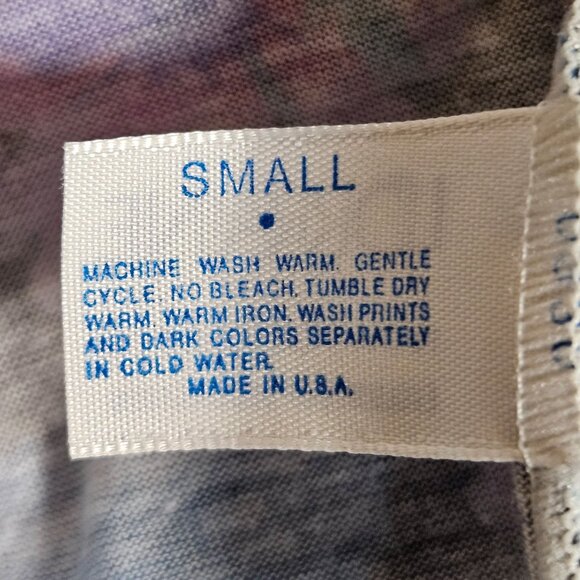 Vintage Lorraine Floral Button Down House Dress S Polyester Short Sleeve USA - Picture 7 of 10